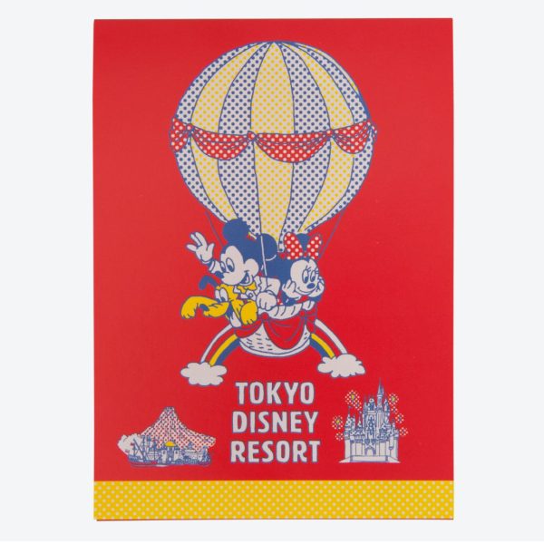 TDR - Mickey & Minnie Mouse Retro and cute! Balloon-themed x Note Pad  Memo Pad Online now