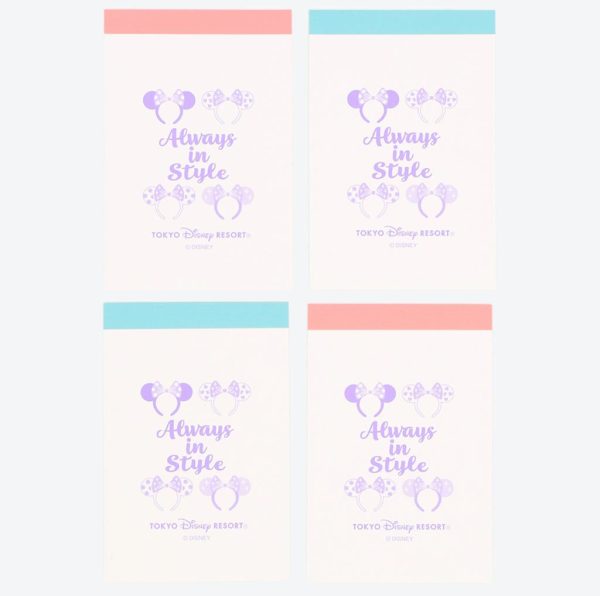 TDR - Minnie Mouse Ear Headband  Always in Style  Collection x Memo Notes Set (Release Date: July 6) Discount