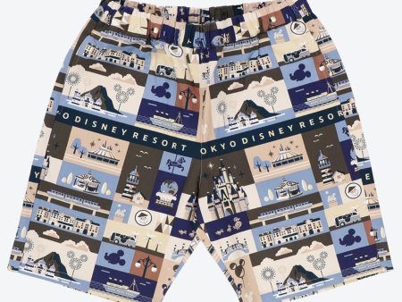 TDR - Tokyo Disney Resort Attractions Shorts for Adults Hot on Sale