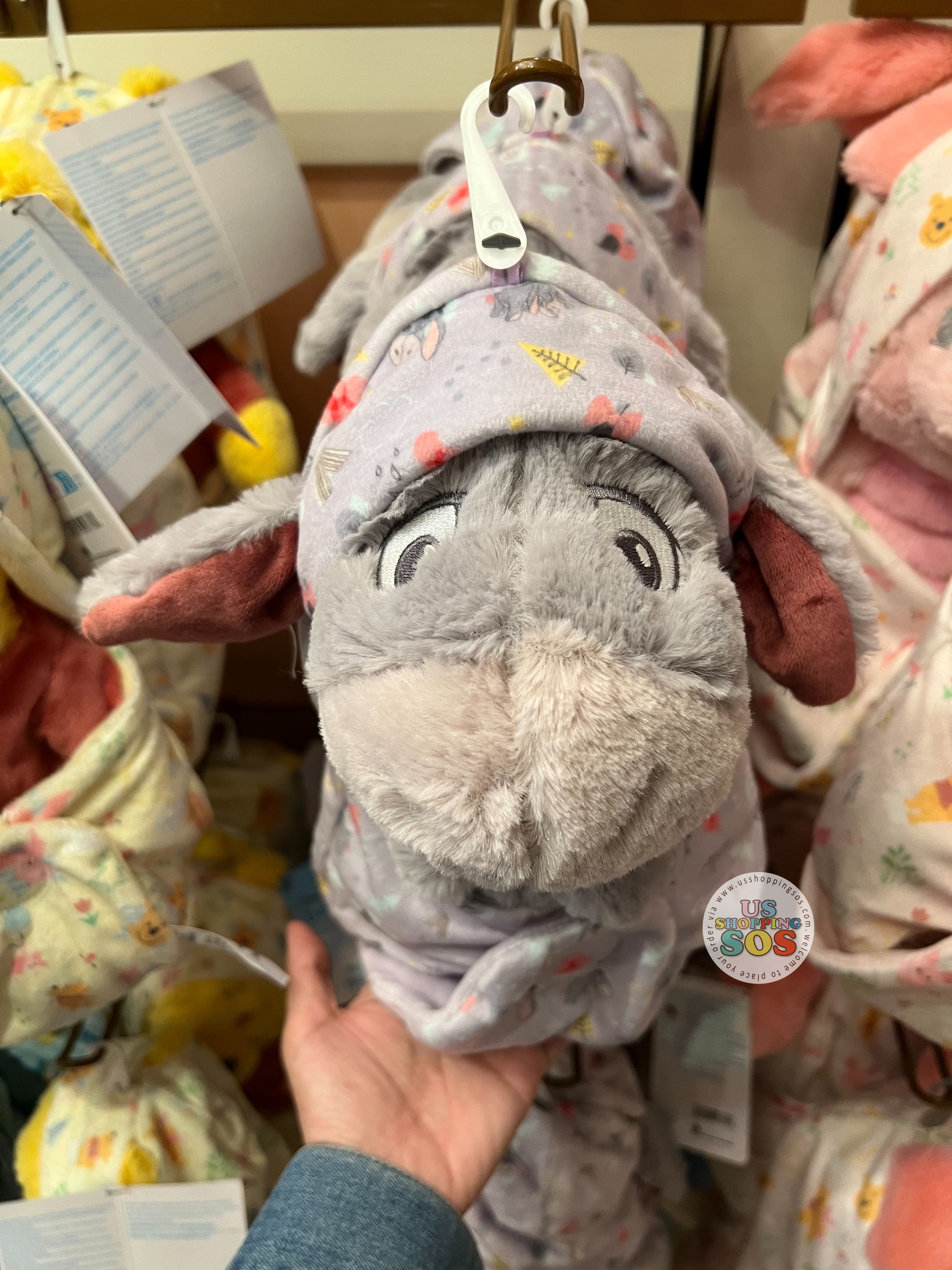 DLR WDW - Disney Babies in Hooded Blanket Plush Toy - Eeyore Online now