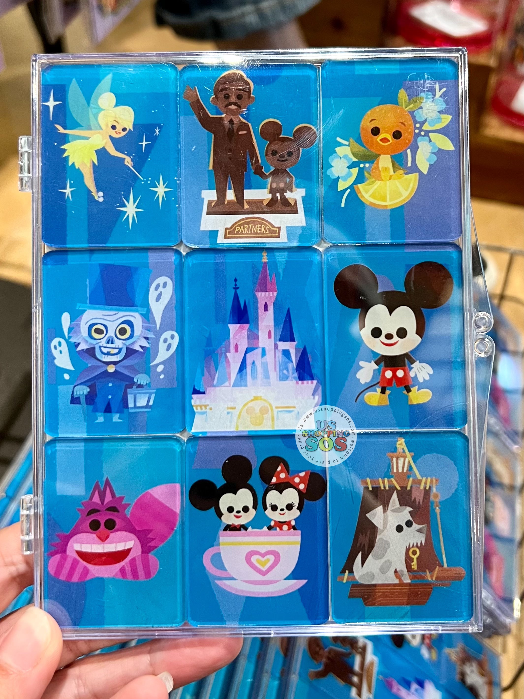 DLR WDW - Disney x Joey Chou - Disney Attractions Magnet set of 9 Supply