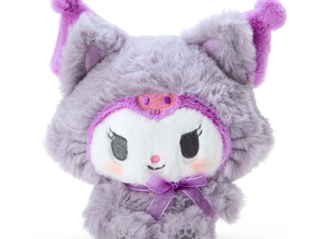 Japan Sanrio - Fluffy Pastel Cat Kuromi Plush Toy on Sale