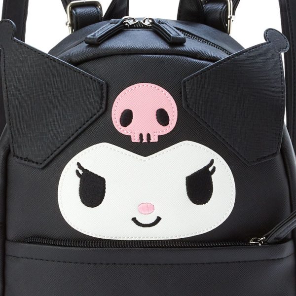 Japan Sanrio - Kuromi Face Shaped Backpack Fashion