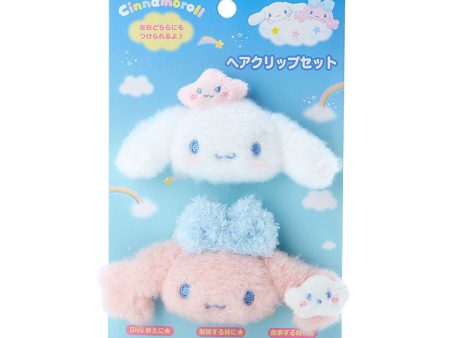 Japan Sanrio - Cinnamon & Poron and Kumo no Siblings Collection x Cinnamoroll & Poron Set of 2 Hair Clips Online Sale