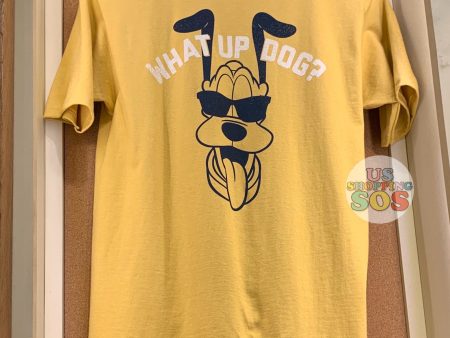 DLR - Pluto “What Up Dog” Mustard Yellow Graphic T-shirt (Adult) (Yellow) Discount