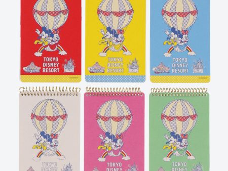 TDR - Mickey & Minnie Mouse Retro and cute! Balloon-themed x Note Books Set For Discount