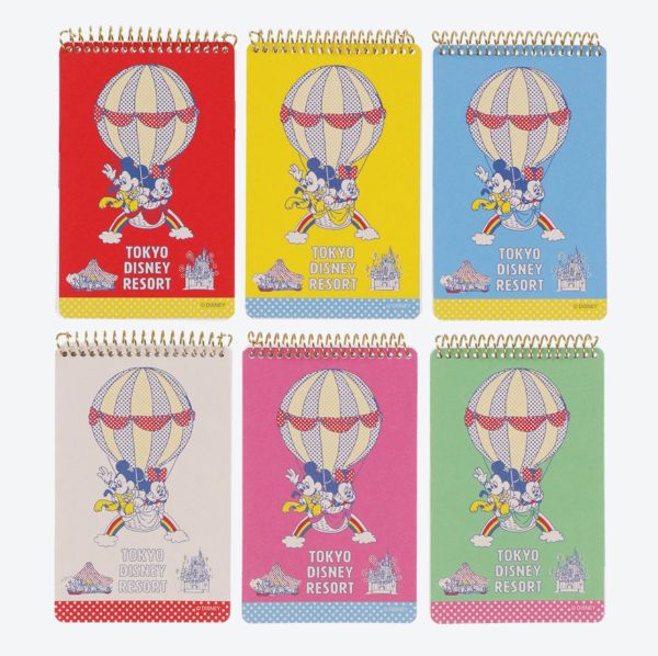 TDR - Mickey & Minnie Mouse Retro and cute! Balloon-themed x Note Books Set For Discount