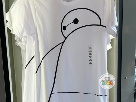 DLR - Big Hero 6 - Baymax White Graphic T-shirt (Adult) For Discount