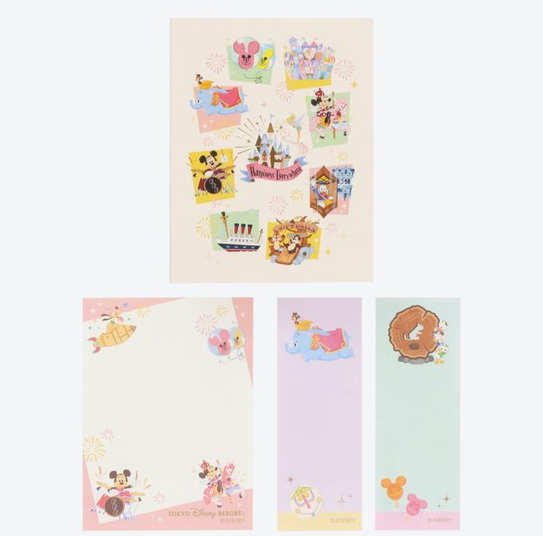 TDR - Tokyo Park Motif Gentle Colors Collection x Sticky Note Pads Set (Release Date: Jun 15) Online now