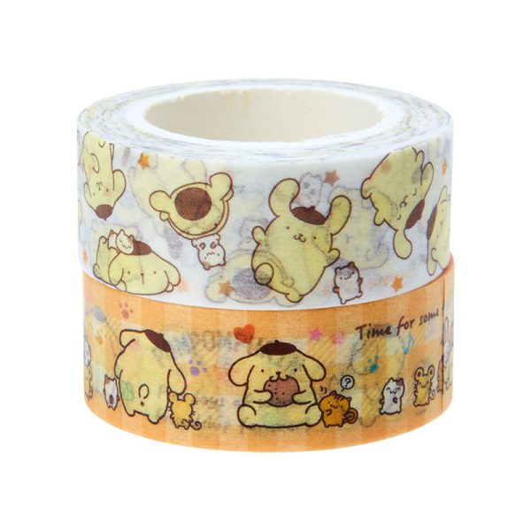 Japan Sanrio - Pompompurin Set of 2 Paper Tapes For Cheap