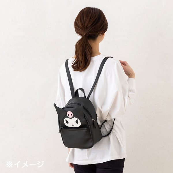 Japan Sanrio - Kuromi Face Shaped Backpack Fashion