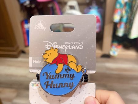 HKDL - Winnie the Pooh & Balloon ‘Yummy Hunny’ Badge Hair Tie Online