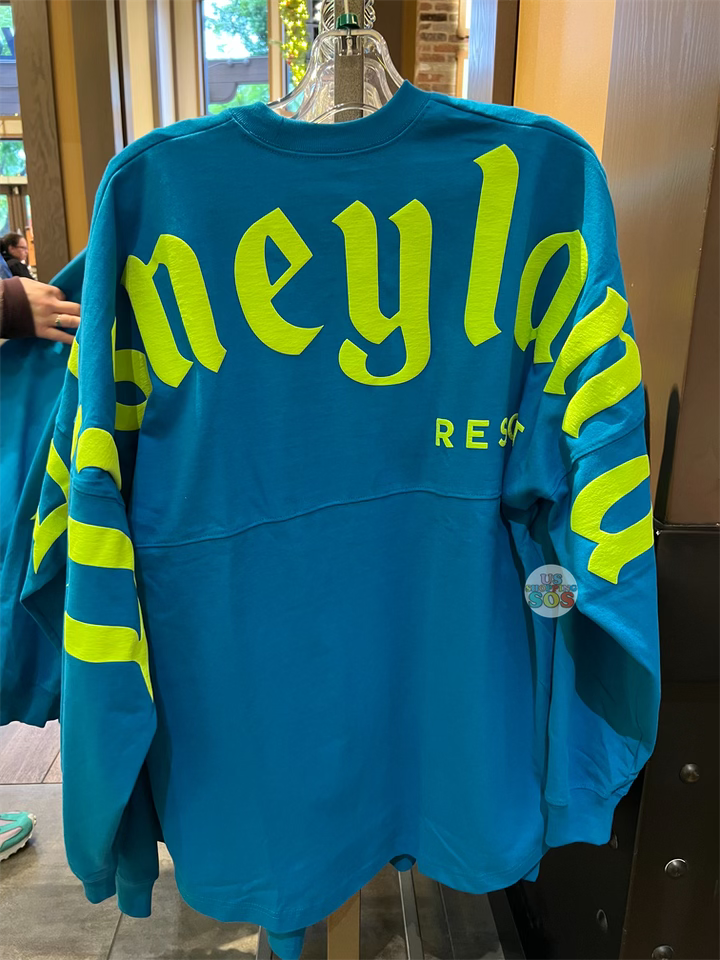 DLR - Spirit Jersey “Disneyland Resort” Teal Neon Green Pullover (Adult) Online Hot Sale