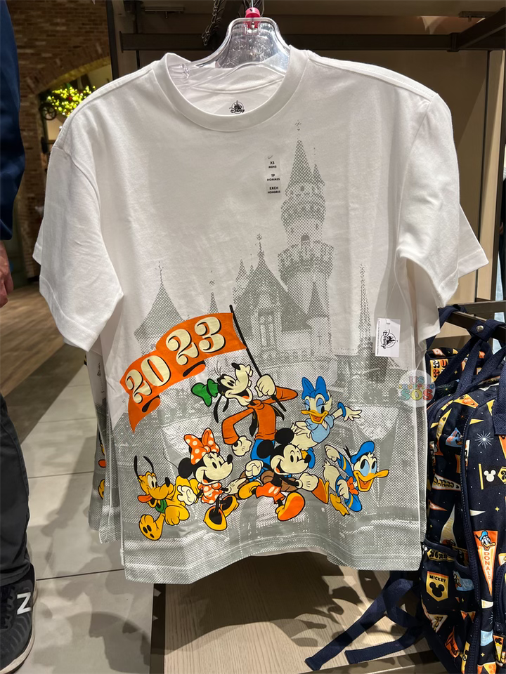 DLR - Disneyland 2023 - Mickey & Friends White Graphic T-shirt (Adult) For Cheap