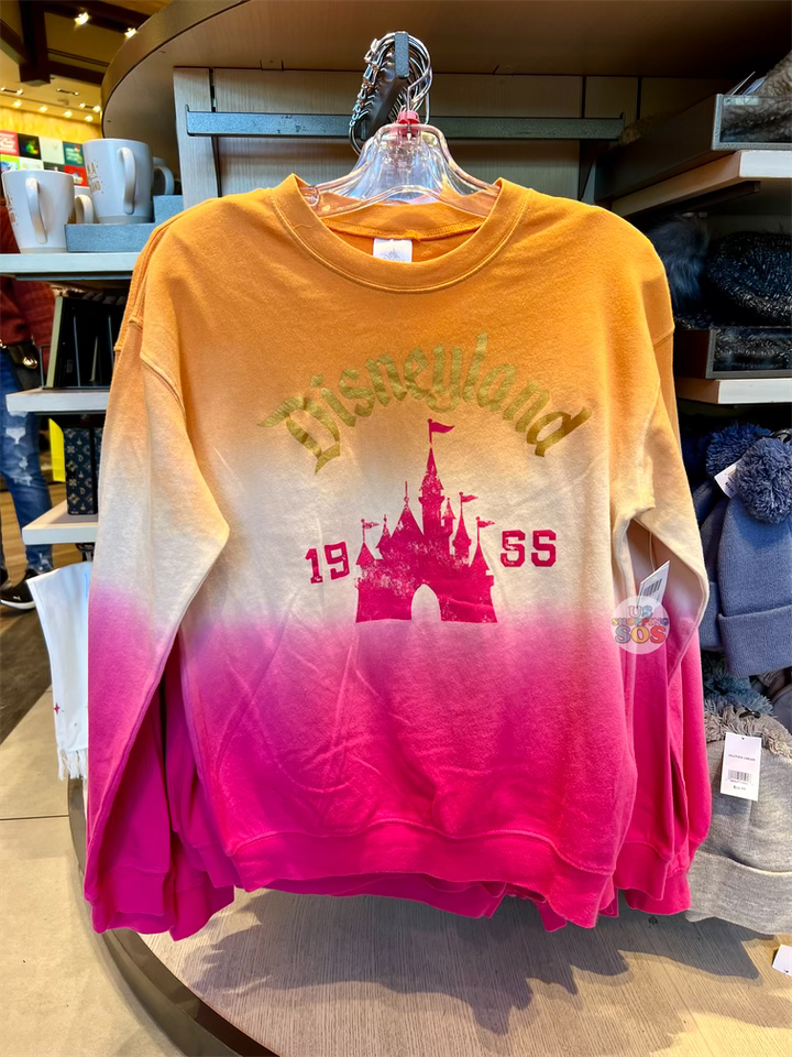 DLR - Castle “Disneyland 1955” Orange Pink Ombré Fashion Pullover - (Adult) Cheap