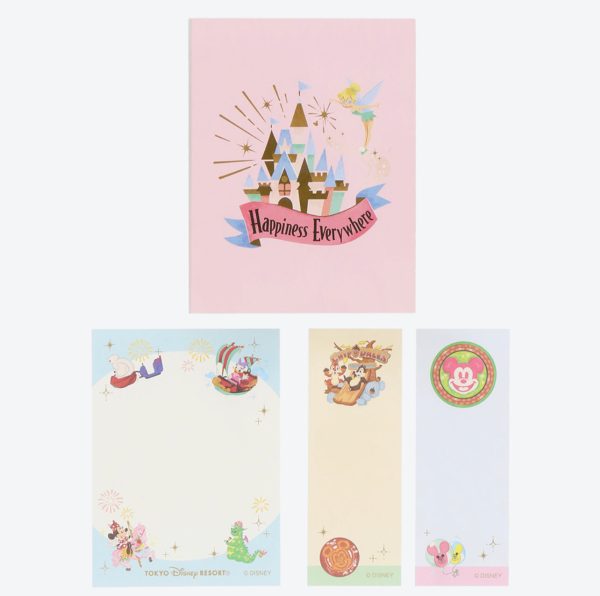 TDR - Tokyo Park Motif Gentle Colors Collection x Sticky Note Pads Set (Release Date: Jun 15) Online now