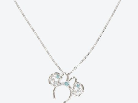 TDR - Disney Blue Ever After Collection - Mickey & Minnie Mouse Silver 925 Necklace (Relase Date: May 25) For Discount