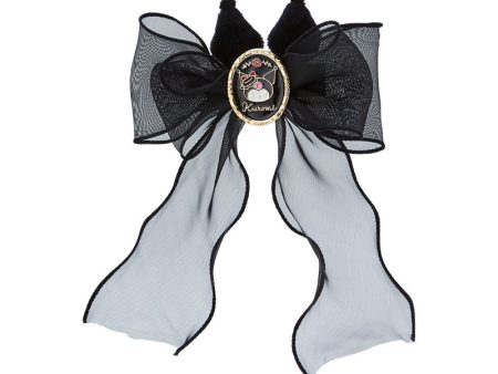 Japan Sanrio -  Kuromi Delusion Old Lady Design Series  x Kuromi Ribbon Hair Clip For Cheap