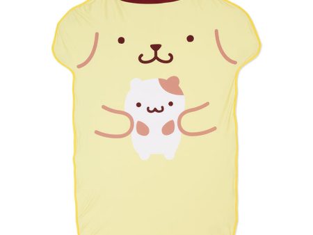 Japan Sanrio - Pompompurin Character-Shaped Nap Blanket on Sale