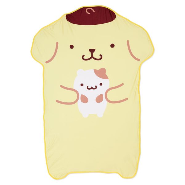 Japan Sanrio - Pompompurin Character-Shaped Nap Blanket on Sale