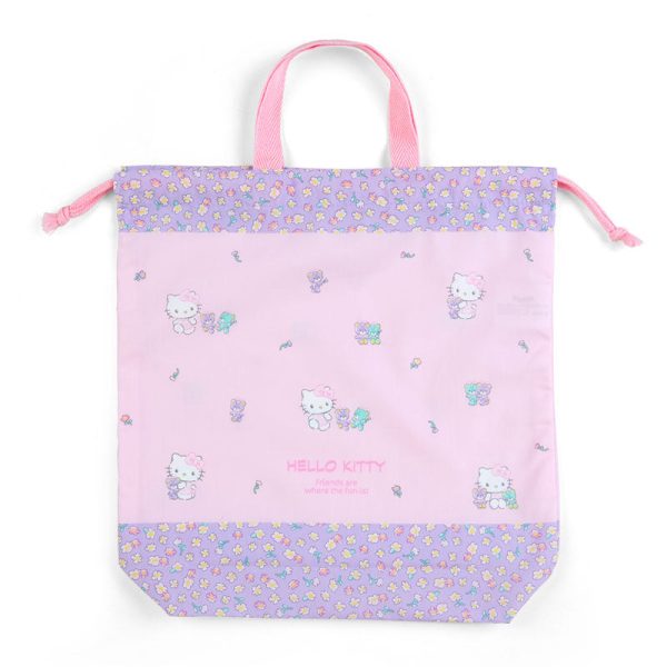 Japan Sanrio - Hello Kitty Drawstring Bag with Handle Online Sale