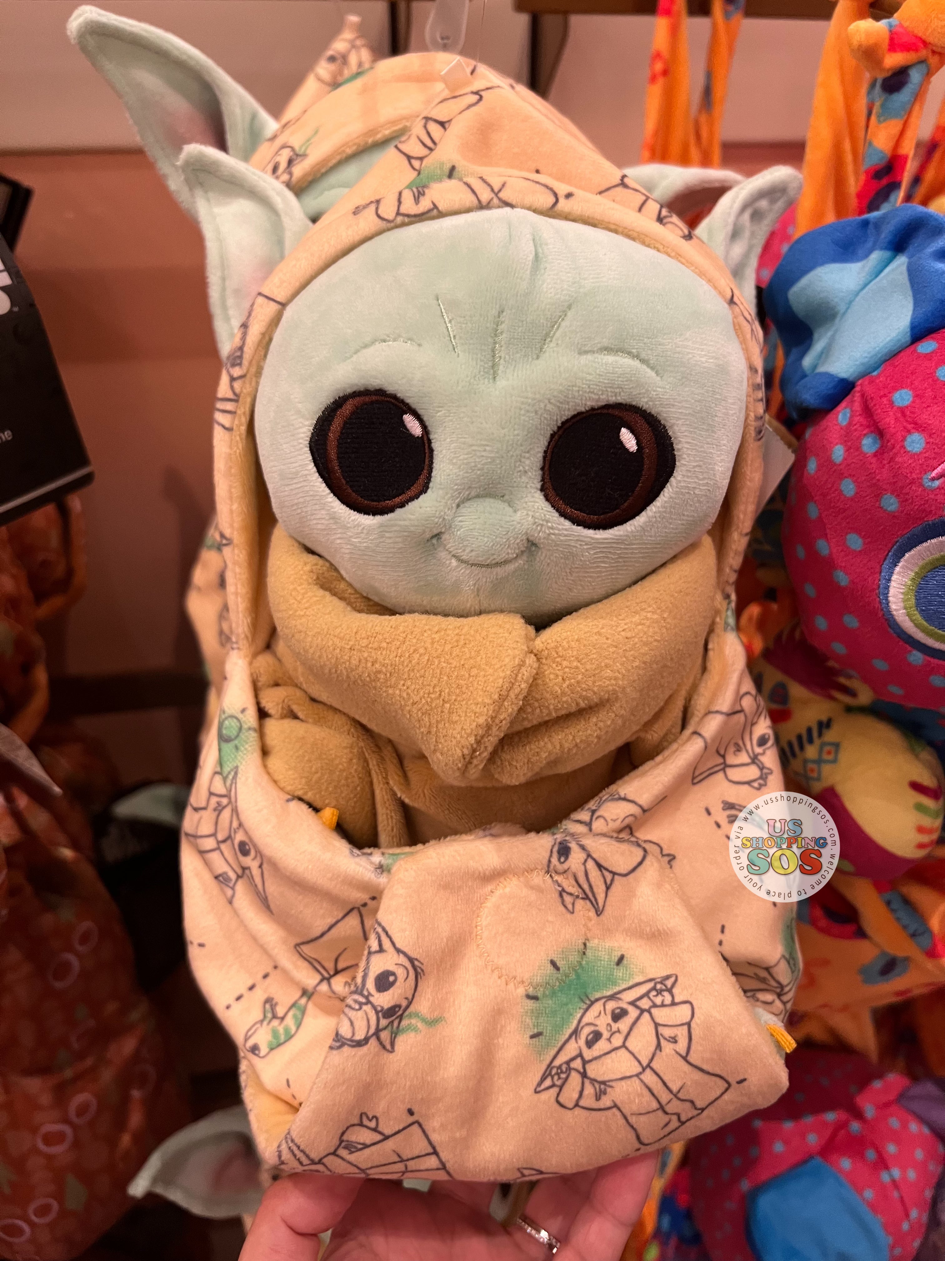 DLR WDW - Disney Babies in Hooded Blanket Plush Toy - Grogu Online