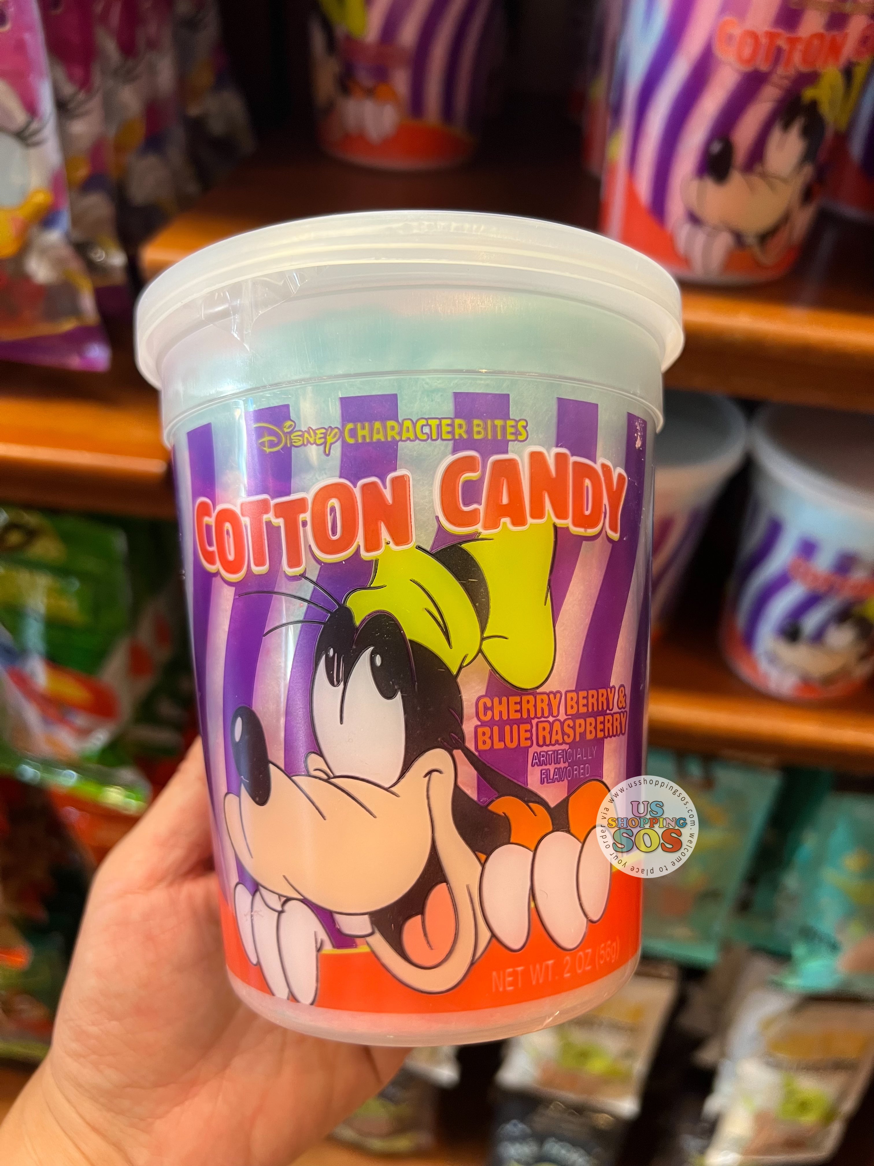 DLR - Disney Character Bites - Goofy Cherry Berry & Blue Raspberry Cotton Candy Online