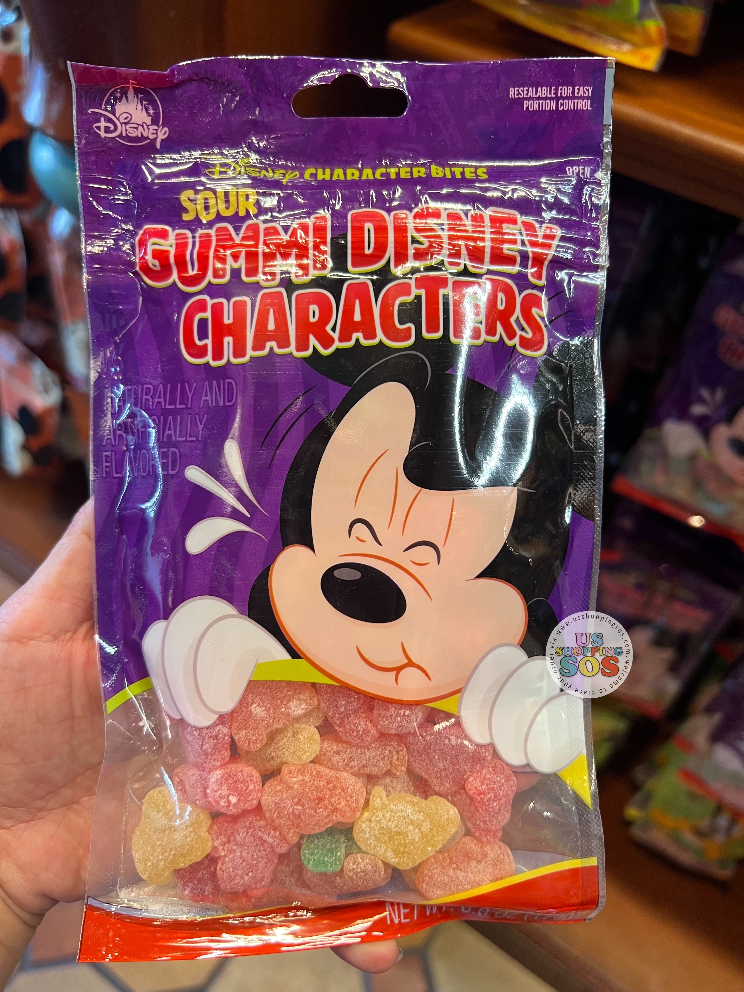 DLR - Disney Character Bites - Mickey Sour Gummi Disney Characters Supply