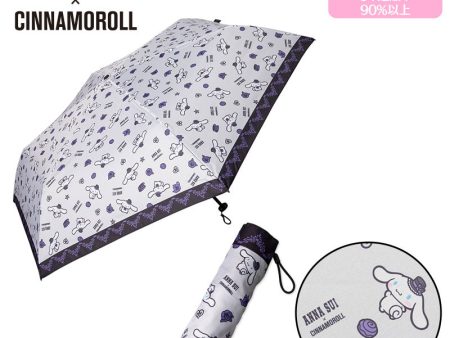 Japan Sanrio - ANNA SUI Cinnamoroll Folding Umbrella for Rain or Shine (Color: Grey) Hot on Sale