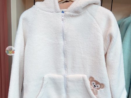 HKDL - Duffy & Friends Plush x Duffy Zip Soft Sherpa Hoodie for Adults Hot on Sale