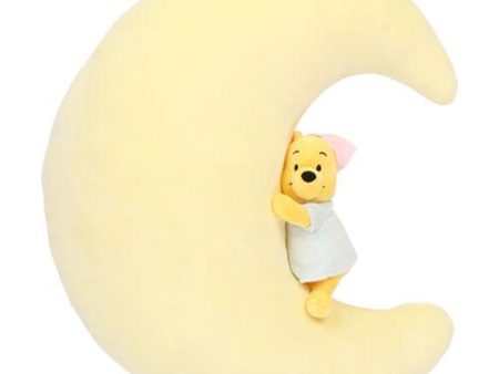 TDR - Winnie the Pooh in Pajama Hugging Moon Cushion Online now