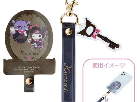 Japan Sanrio -  Kuromi Delusion Old Lady Design Series  x Kuromi & Baku Font Tab & Strap Sale