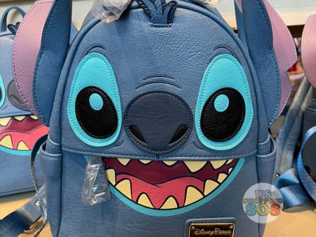 DLR WDW - Loungefly Stitch Face Icon Backpack Cheap