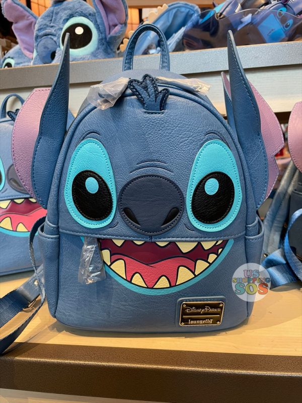 DLR WDW - Loungefly Stitch Face Icon Backpack Cheap