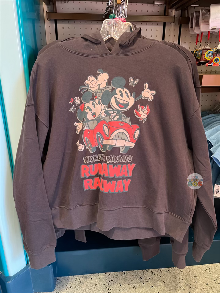 DLR - Mickey & Minnie’s Runaway Railway - Dark Blue Grey Hoodie (Adult) on Sale