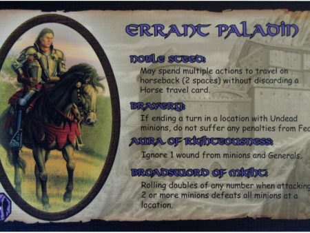 Defenders of the Realm: The Errant Paladin (Card Only) For Sale